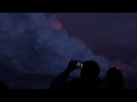 ハワイの噴火ツアーでのアクシデントの瞬間