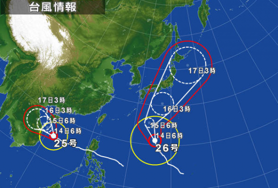台風26号
